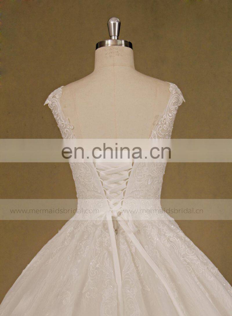 2017 wedding dress with lace bridal wedding gowns from china
