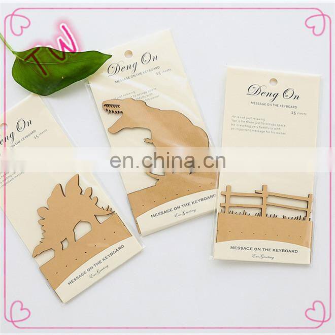 wholesale items fashion designer customed novelty animal shapes paper leaf shaped sticky notes stationery from china