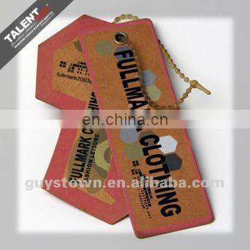 custom private new design irregular shape printed paper tags for jeans