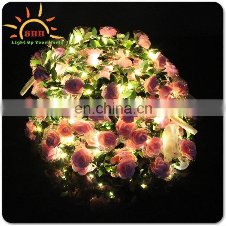 Popular product LED lighting up Crown Rose Flower