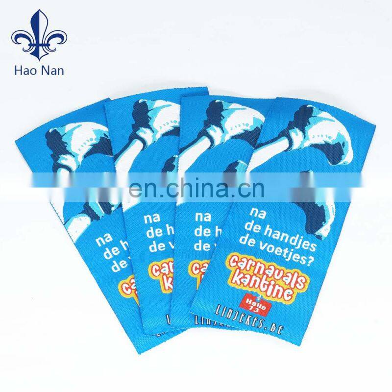 high quality woven label with custom designs for garment