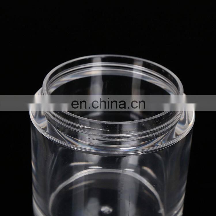 high standard acrylic plastic indusrial circular thick bottom packing bottle