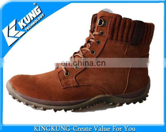 Lady wine red shoes suede handmade shoe on wholesale