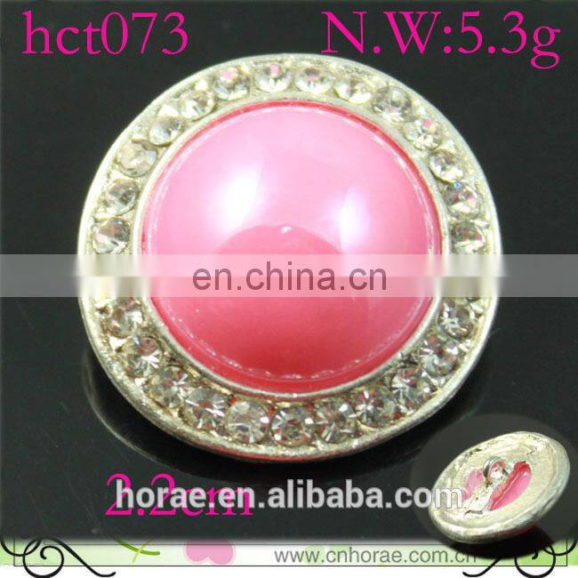 factory supply 2.1cm round shape crystal button,crystal rhinestone button