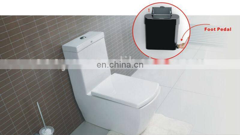 15L Foot-pedal Bathroom Kitchen Trash Can /Waste Bin CD-7001A