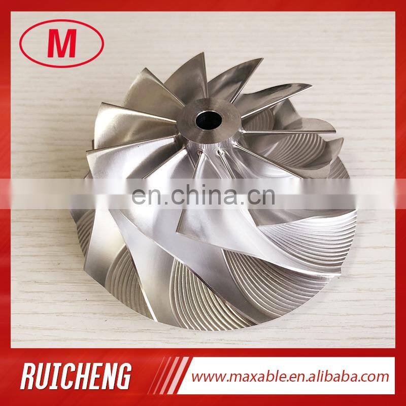 T51RSPL 76.71/102.33mm 11+0 blades racing Turbocharger milling/aluminum 2618/billet compressor wheel