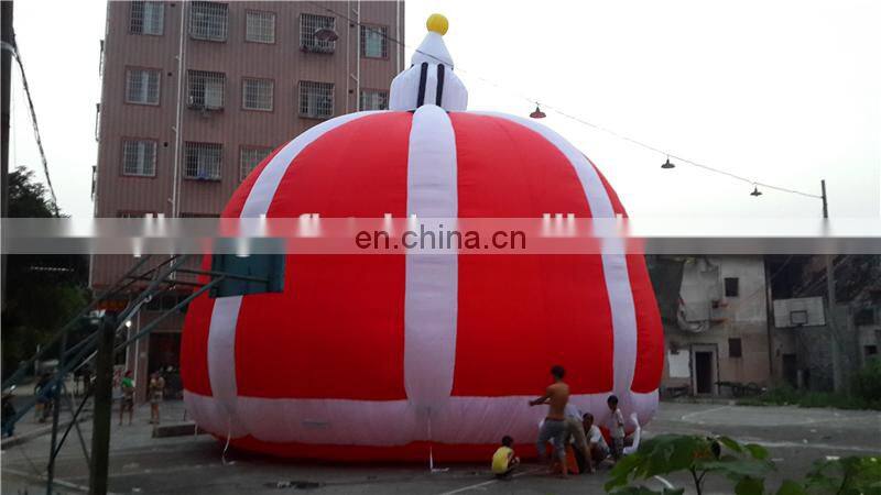 Light Red Fabric Building Structure tent inflatable For attractions