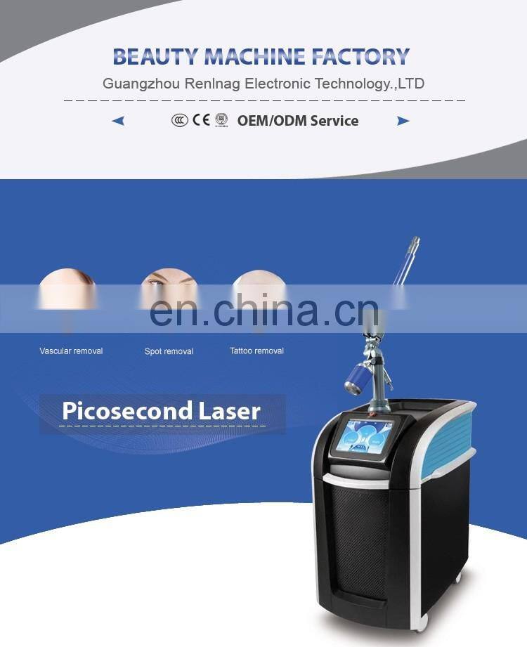 Picosecond remove tattoo Q switch machine for laser tattoo washing