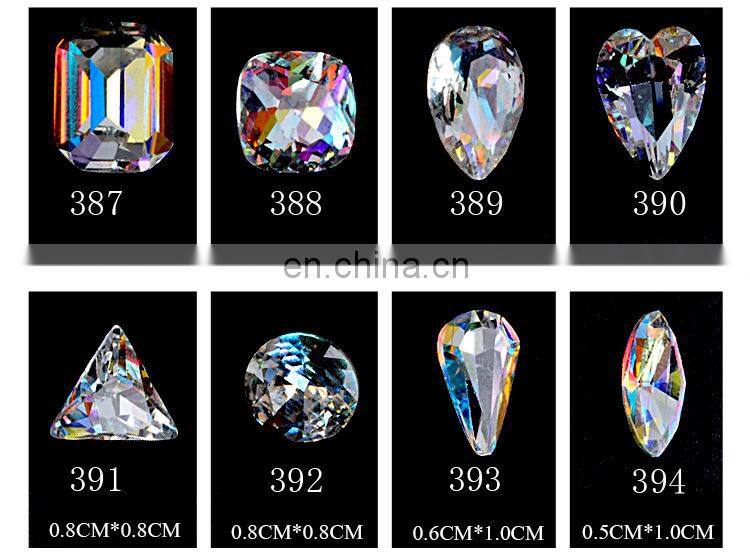 wholesales AB rhinestones with different shapes nail art decoration