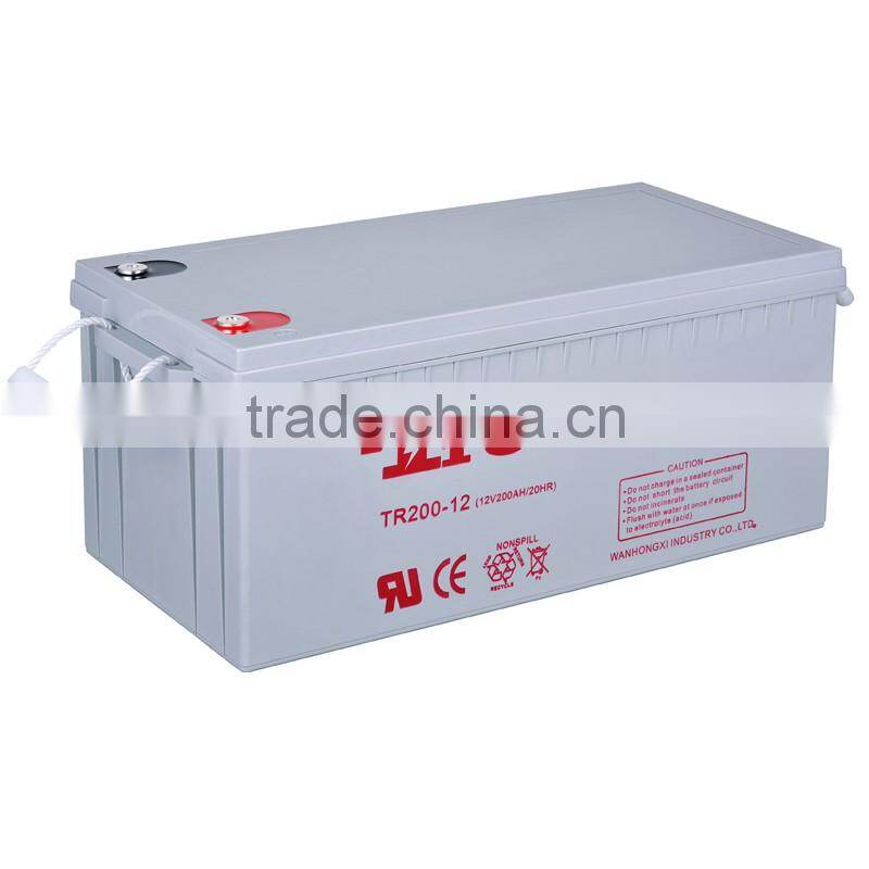 High Power 12v 200ah vrla lead acid battery for UPS
