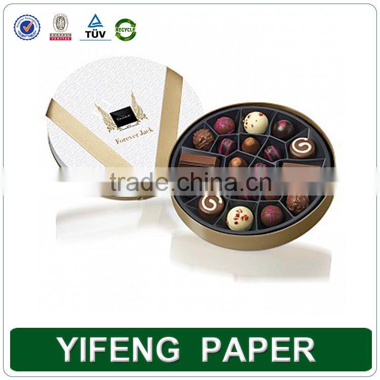 Yifeng 100% quanlity custom luxury printed cardboard chocolate gift box packaging