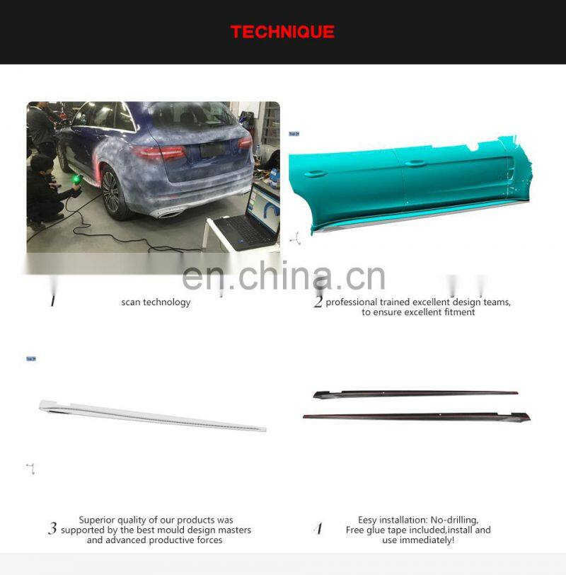 JCSportline Carbon Fiber Side Skirts Extension for Porsche Panamera 971 4S Hatchback 4-Door 2017-2019