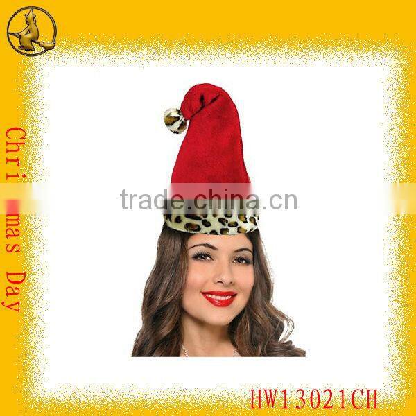 2014 New Design Kids Cheap Felt Santa Clause Hat