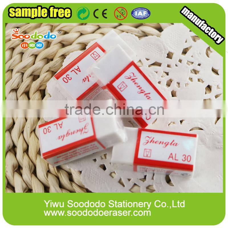 White soft hexagon eraser school product