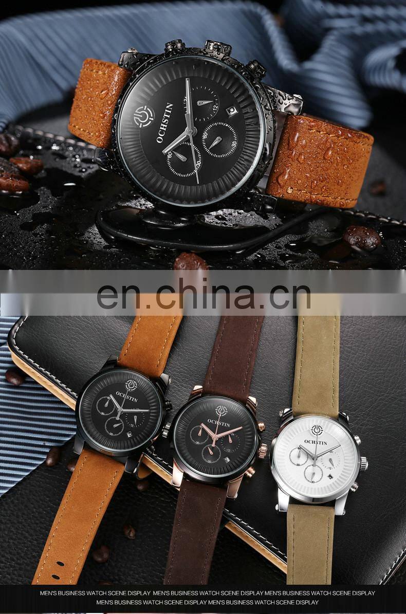 OCHSTIN GQ052C men High Quality Quartz Movement Hand Watch Waterproof Alloy Analog New Fashion Wristwatches