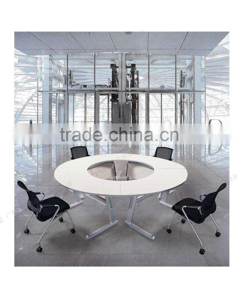 Aluminium alloy leg wooden folding conference table HD13B