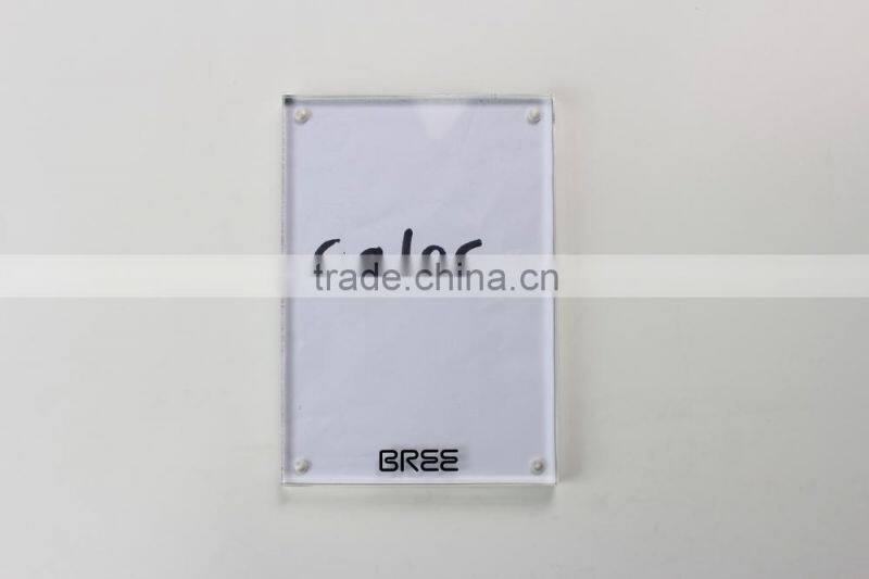 Acrylic Price Tag Holder Stand Clear Acrylic Photo Frame Sign Holder RSH005