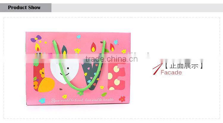 lovely pink candle pattern boutique big paper shopping bag