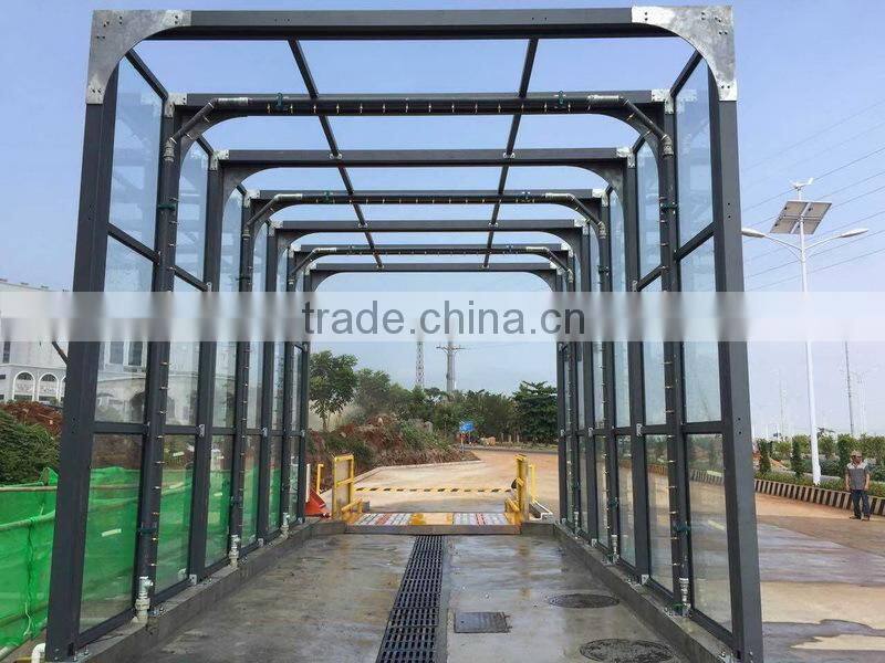 Construction Site Vehicle Wash Machine PE-WW200, Engineering Truck Wheel Wash Equipment, Trash Dump Vehicle Washing System