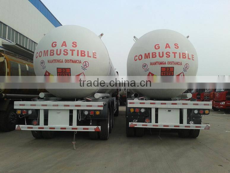 Low price 3 axles 56m3 lpg gas tank trailers,lpg tank trailer