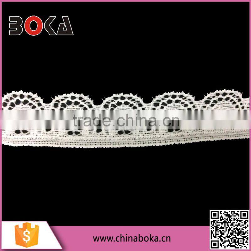 2015 BOKA New Arrival Nylon Stretch Elastic Trimming lace For Wholesale