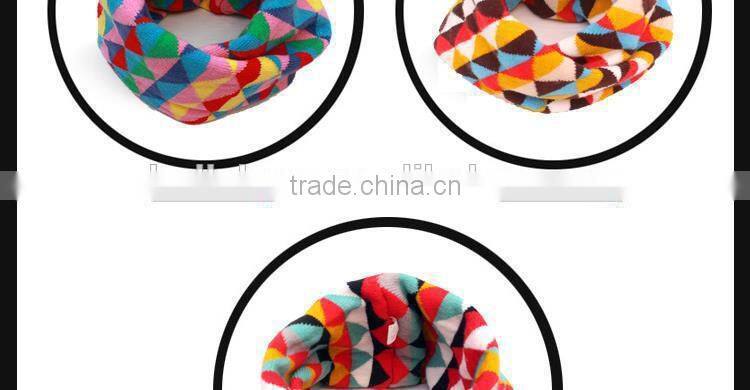 Hot Selling Cute Lovely Triangle Knitting Fashion Baby Winter Scarf