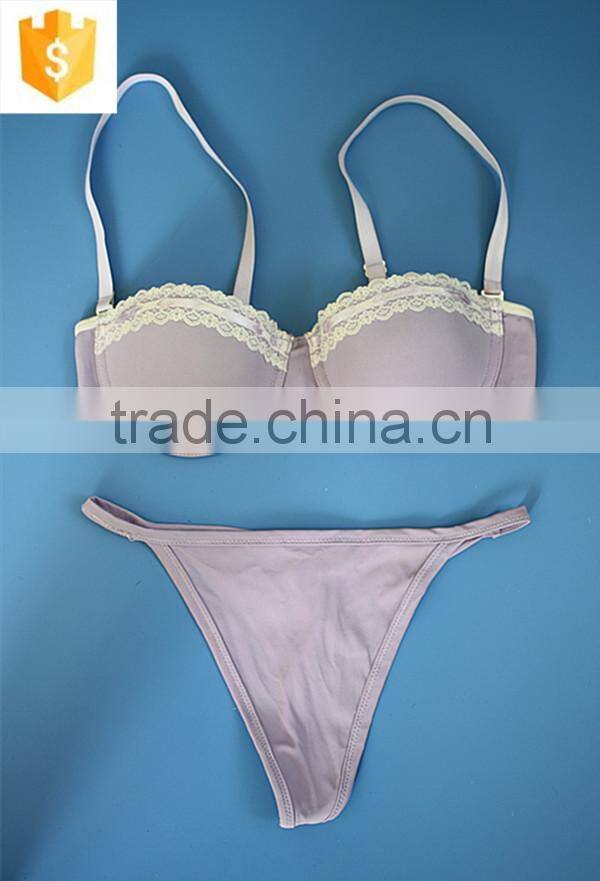 2015 new style sexy violet g-string sexy underwear bra