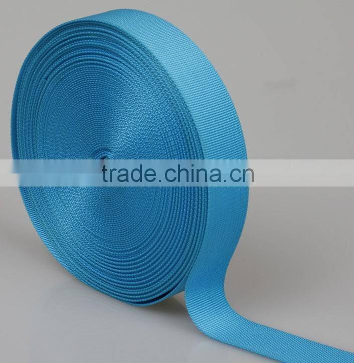 blue beads pattern and microgroove,eco-friendly nylon/polyester webbing