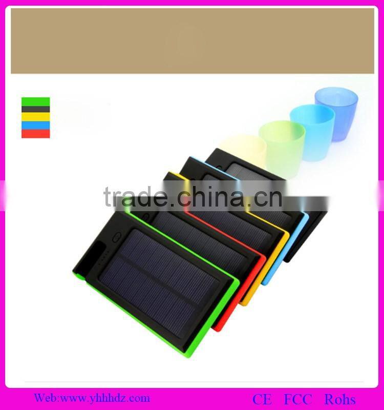 2016 New idea Outdoor waterproof solar polymer battery 12000mah for Samsung and Iphone