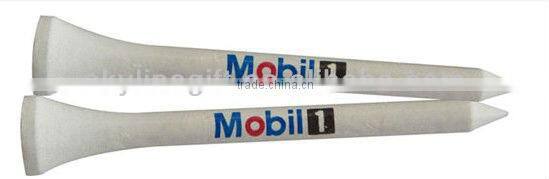 Wooden Golf tee with 3 color logo printing