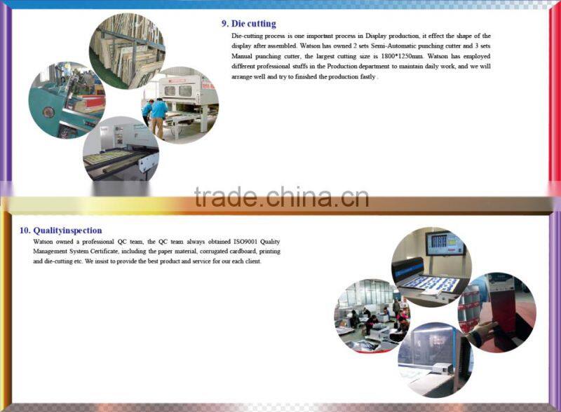 retail bookshop children textbook scorrugated cells floor display stand