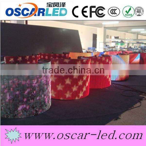 HD P6mm arc curve advertising video LED display Hot sale led video wall display advertising LED screen curve led display board