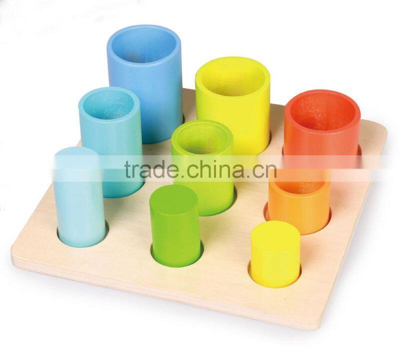 Top Bright Megge rainbow tube game children wooden toy shape sorting toy confirm to EN 71 and ASTM