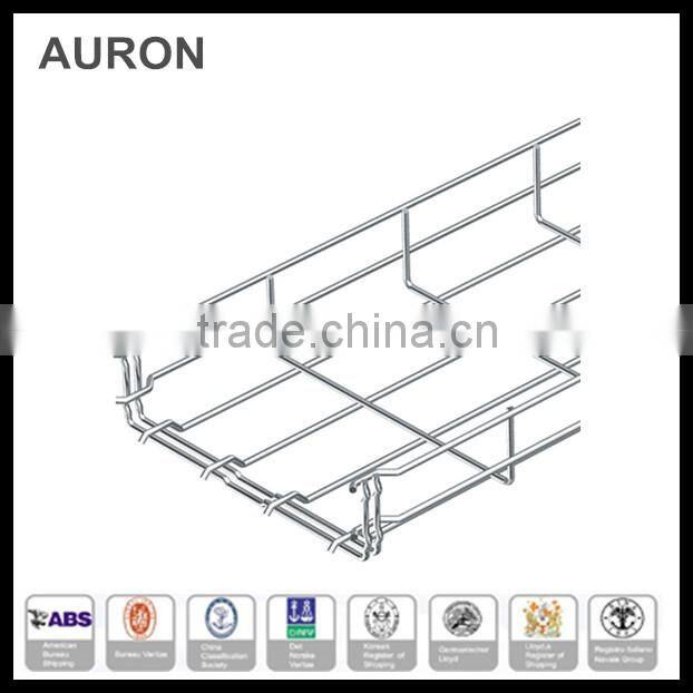 AURON/HEATWELL Outdoor heavy stainless steel calbe bracket bridge/ heavy electric wire vetical stair/ power cable ladder tray
