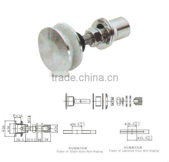 Stainless steel Curtain Wall Glass Fittings&point-fixed glass wall fitting