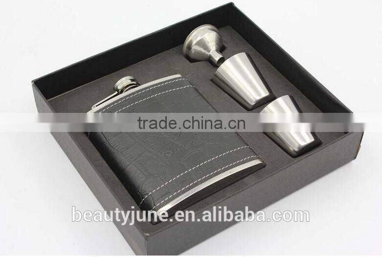 lead whiskey glass whisky Wine Pot Bottle Gift black flask gift items hip flask gift set engraving