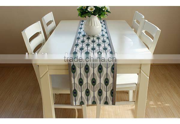 2015 Kikiland latest design spring decoration table runner chinese