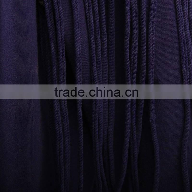 PT-045 Tassel Splicing Cut-Out O-neck Cotton Long Sleeves T-shirt