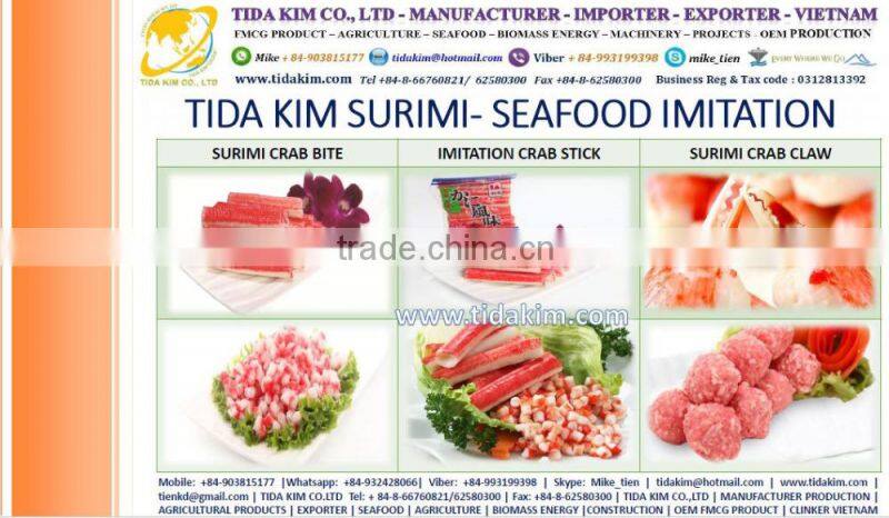 TIDA KIM ITOYORI SURIMI FROZEN BIG EYE SNAPPER ESO SEABREAM MIX GS 500 700 900 LOBSTER SHRIMP CRAB KINTOKIDAI GUCHI KOCHI RIBBON