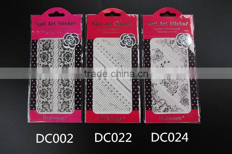 2015 new silver foil nail sticker wholesale nail art stickers
