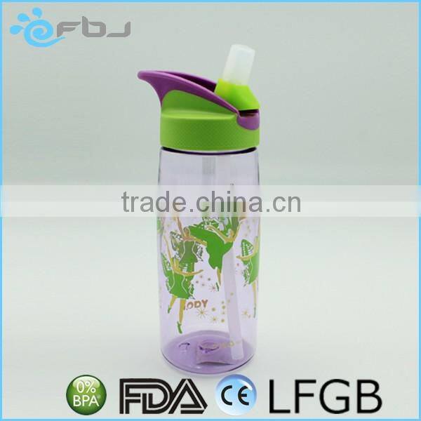 700ml Plastic Straw Drinking Bottle with silicone nozzle