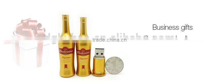 Factory beer bottle USB flash disk 2G/4G/8G promotional gifts 2015