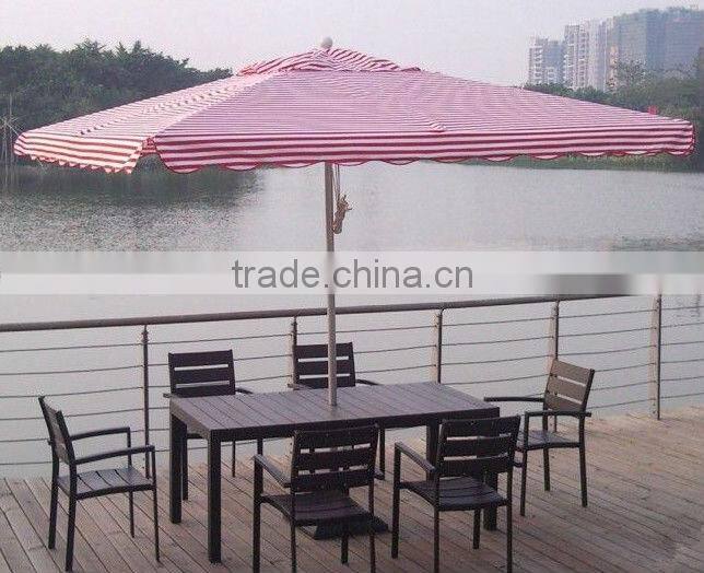 240 cm canopy uv polyester hanging umbrellas pool parasol
