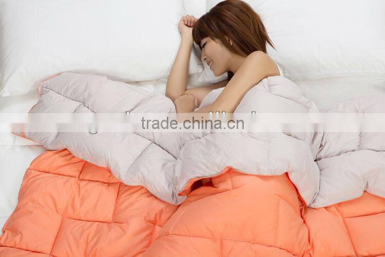 2015 Peach Colored Goose Feather Down Comforter Sets