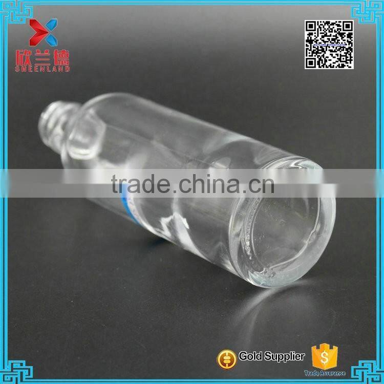 wholesale 200ml unique clear round glass wine bottle/small bottles