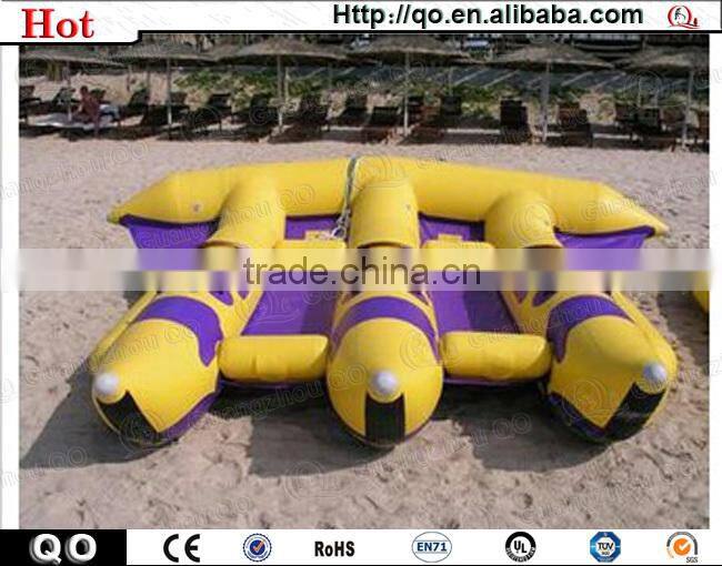Unique inflatable water games flyfish banana boat
