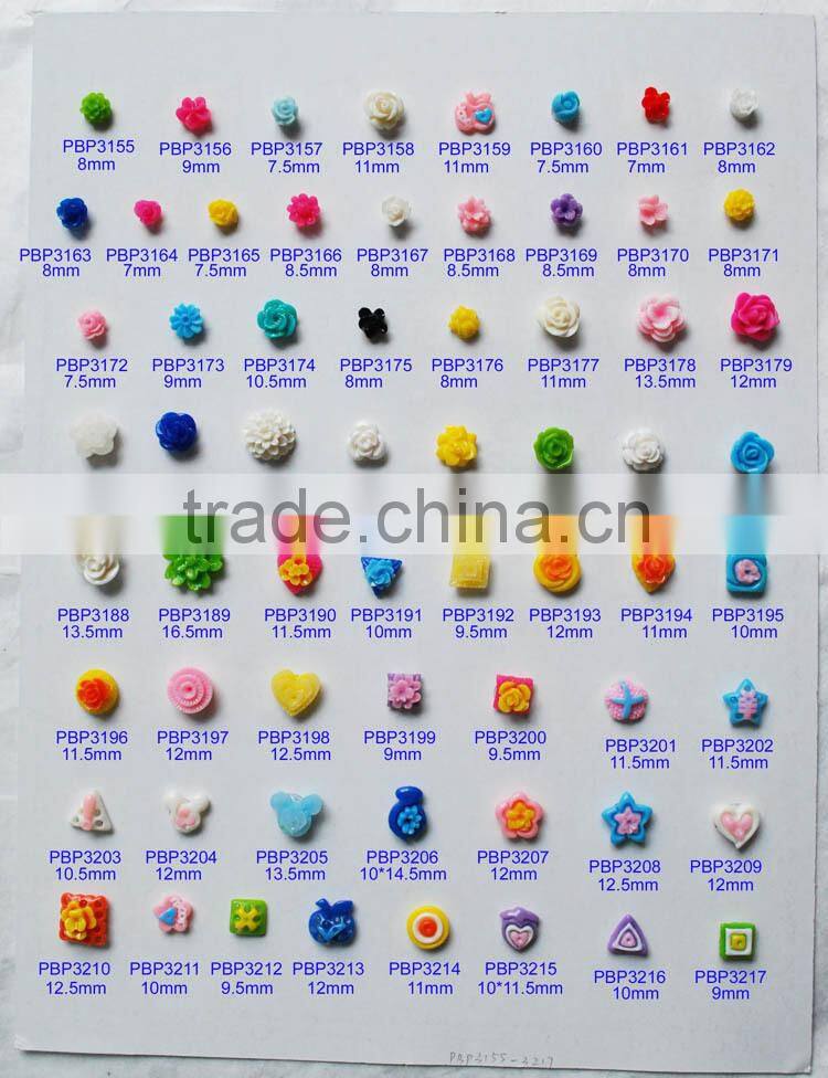 DIY resin flower bead or sticker peony flowers