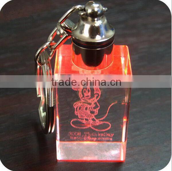 new design bulb shape crystal keychain