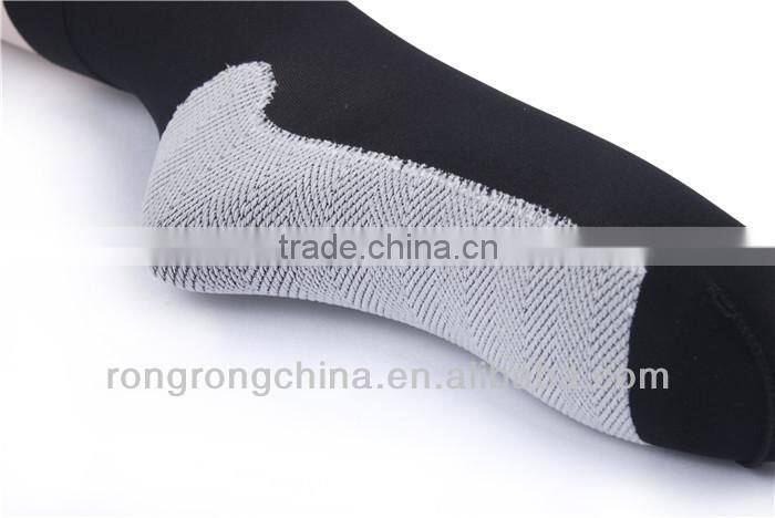 skidproof stock girls black white short nylon cotton socks