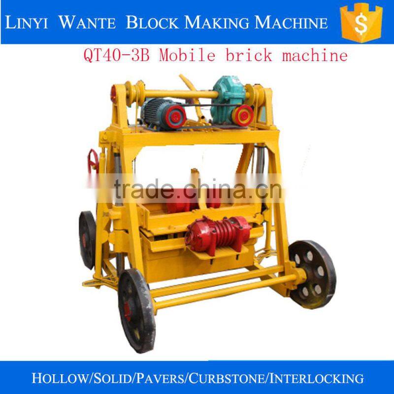 2015 hot selling QT40-3B price brick making equipment from china for the small business